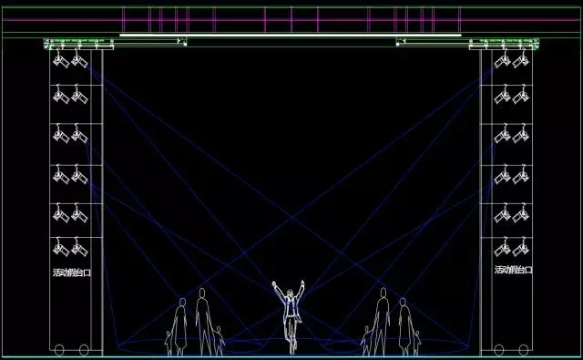 舞臺燈光精準(zhǔn)定位設(shè)計(jì)與分析效果圖